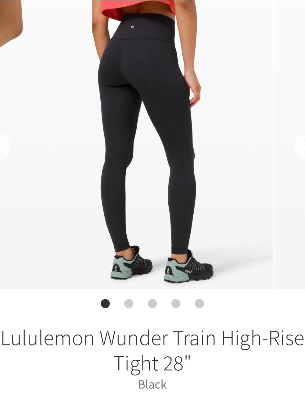 lululemon athletica Wunder Train High-Rise Leggings 28”— Black